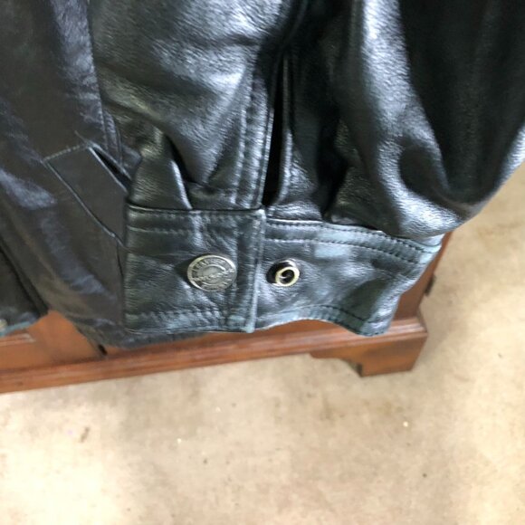 Wilsons Men Leather Bomber Jacket Size XXLT Black Thinsulate Full Zip Moto Biker - Picture 15 of 16